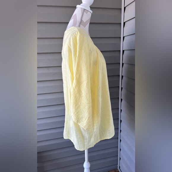 NWT-ROLE round neck top 3/4 Sleeves 100% Italy Cotton Italy Sz See Measurements. - Picture 10 of 13